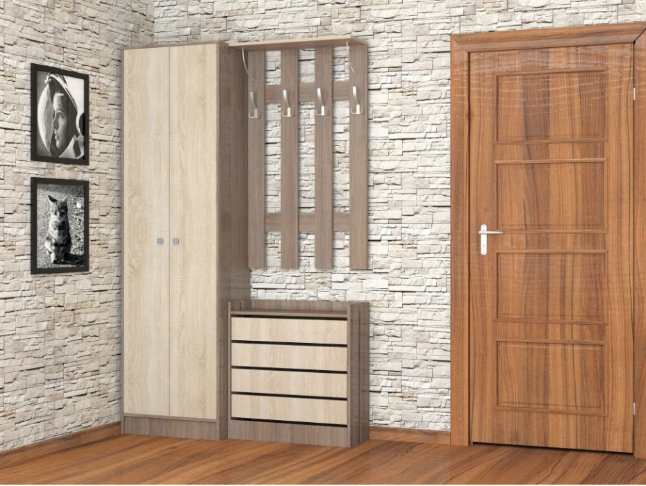 Прихожая "Ямайка" Комплект 2 Ясень шимо Прихожая "Ямайка" Комплект 2 Ясень шимо