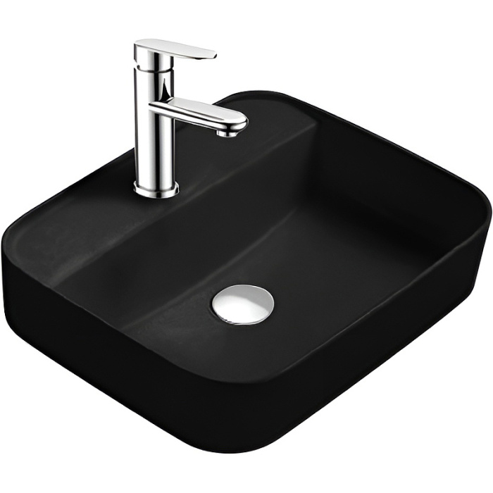 Раковина накладная Aquatek Вега 50 AQ5506-MB Черная матовая Раковина накладная Aquatek Вега 50 AQ5506-MB Черная матовая