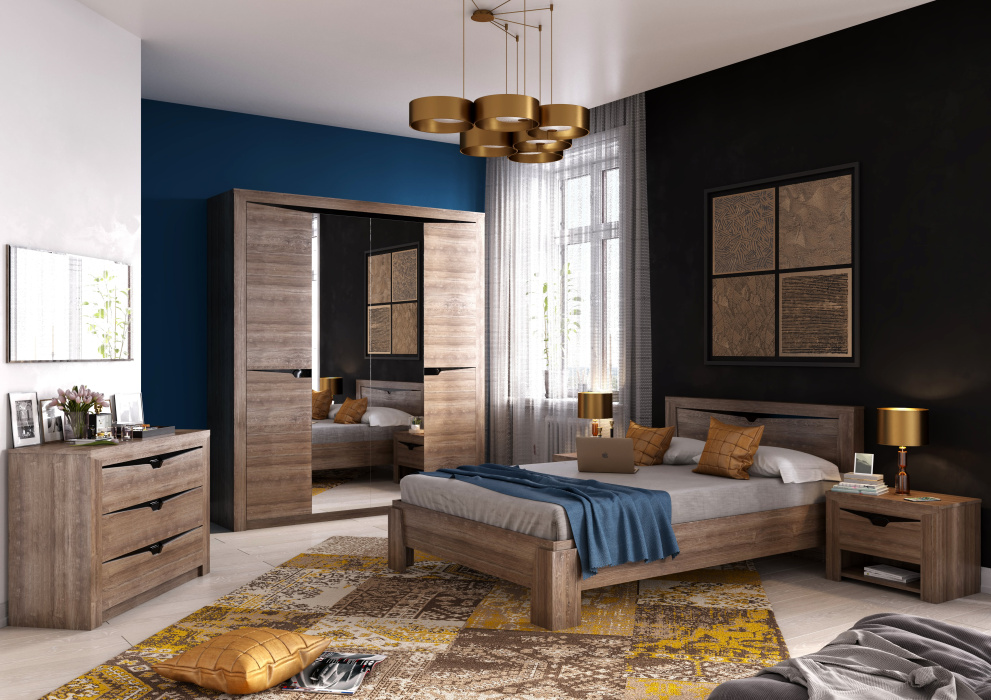 Шкаф четырехдверный "Соренто"