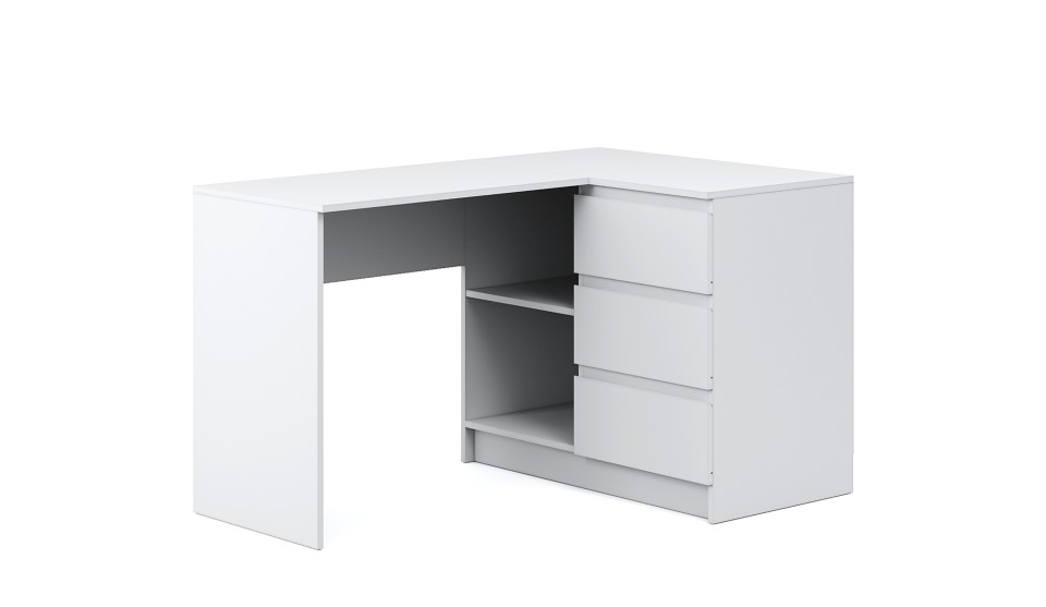 Стол письменный угловой "Оникс вайт" Стол письменный угловой "Оникс вайт"