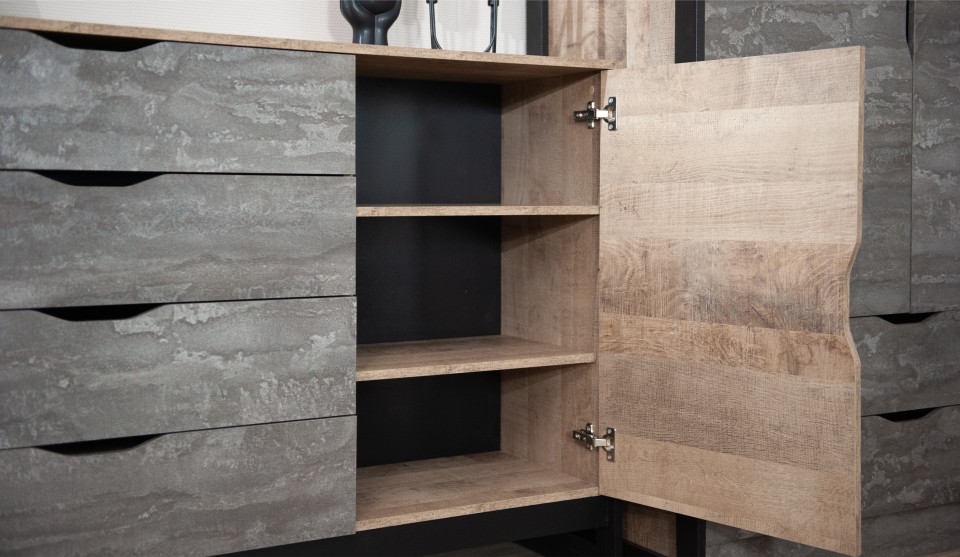 Комод 1 дверь 4 ящика "Стокгольм"