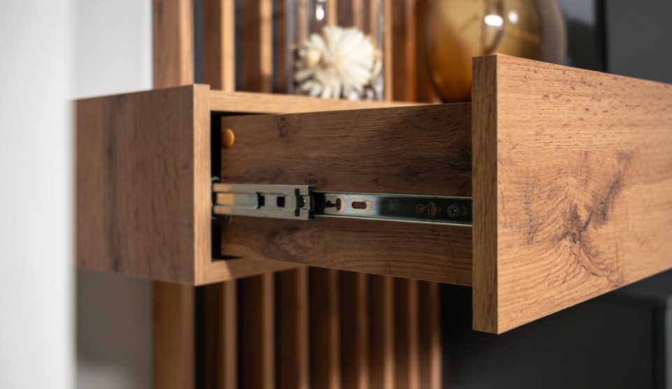 Стенка "Риана" 2,07 м Антрацит / Дуб вотан