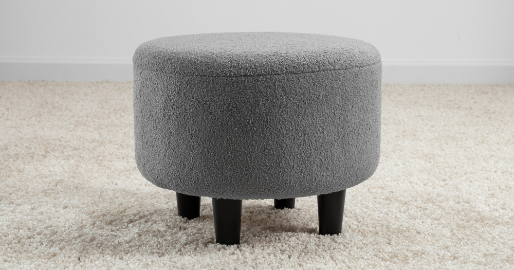 Пуф "Шон" ТП 273 Romeo 06 (серый) Пуф "Шон" ТП 273 Romeo 06 (серый)