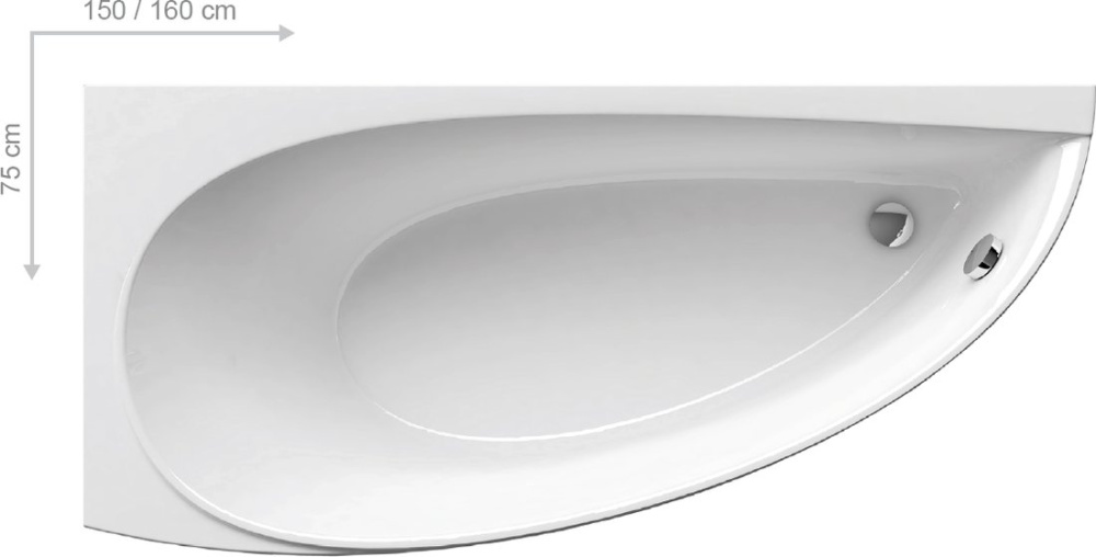 Ванна "RAVAK" AVOCADO 150 L