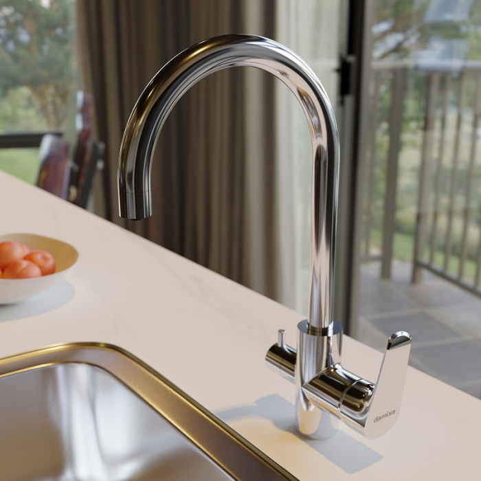 Смеситель для кухни Damixa Merkur 400730000 Хром Смеситель для кухни Damixa Merkur 400730000 Хром