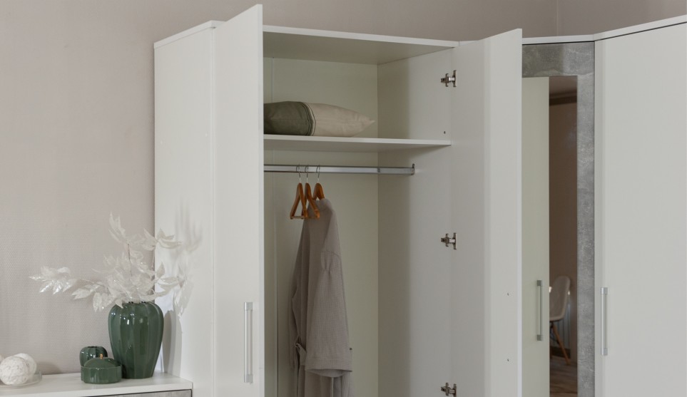 Шкаф 2-х дверный "Аврора" Белый