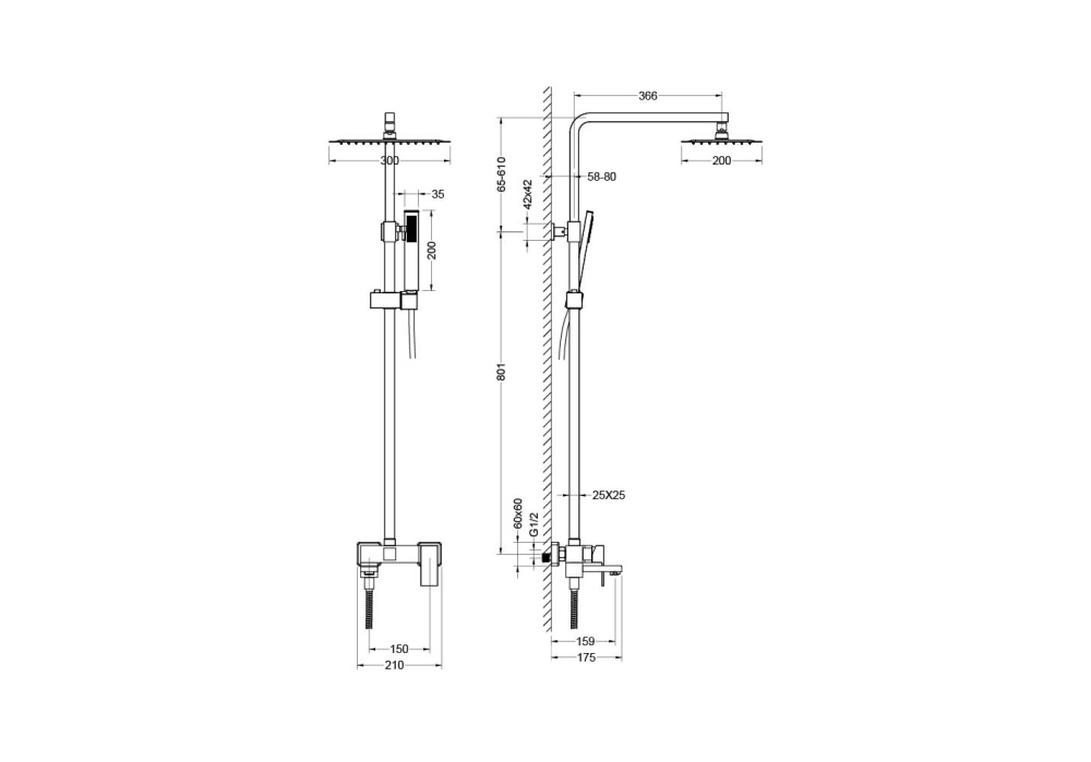 Душевая система "Либра" AQ2640CR