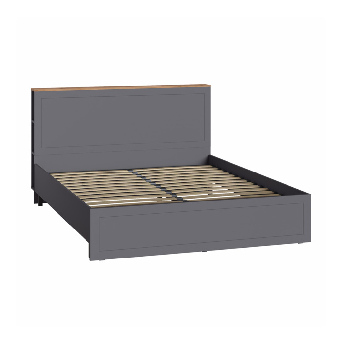Кровать "Остин" 11.53 Серый графит/дуб золотой Кровать "Остин" 11.53 Серый графит/дуб золотой