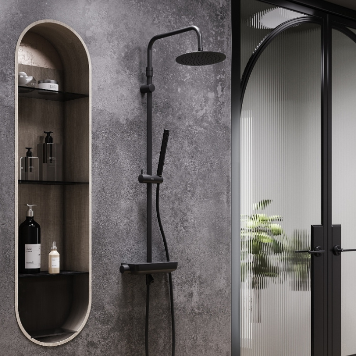 Душевая система Damixa Scandinavian Pure 936760300 с термостатом Душевая система Damixa Scandinavian Pure 936760300 с термостатом