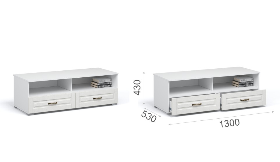 Тумба под ТВ "Лацио" Белый Тумба под ТВ "Лацио" Белый