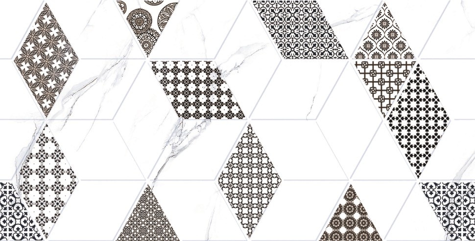 Плитка настенная "Дамон" Декор Ромбы 300Х600 Плитка настенная "Дамон" Декор Ромбы 300Х600