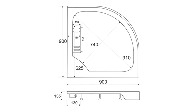 Поддон BAS "Адрия 90"