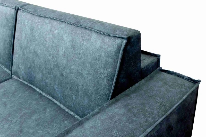 Диван-кровать угловой "Тулон 7" СТАНДАРТ Аликанте изумруд