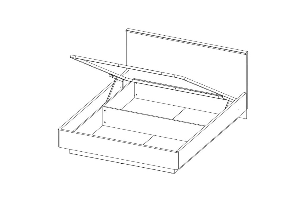 Кровать 160 N с подъемником "ДЖАГГЕР"