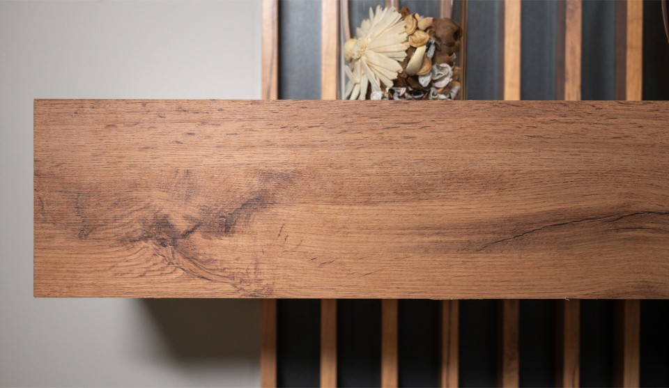 Стенка "Риана" 2,07 м Антрацит / Дуб вотан