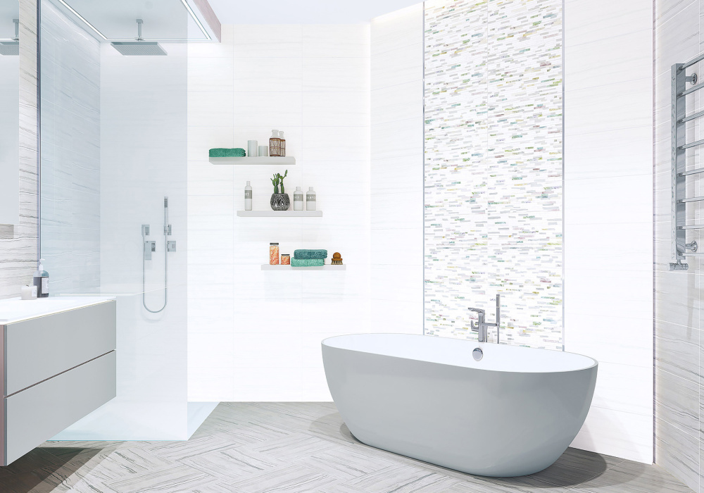 Плитка настенная Gemstone White WT9GEM00 249Х500Х7,5