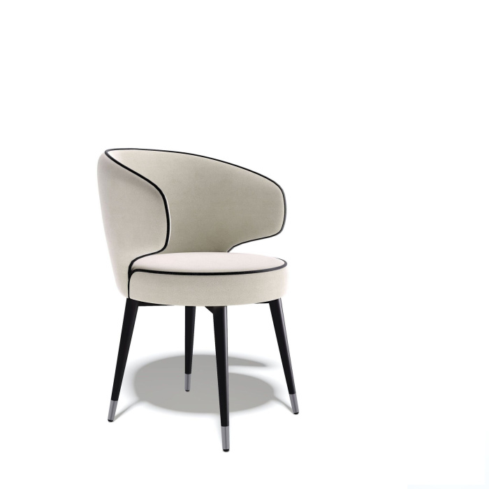 Стул Kenner 180KK черный/бежевый велюр Стул Kenner 180KK черный/бежевый велюр