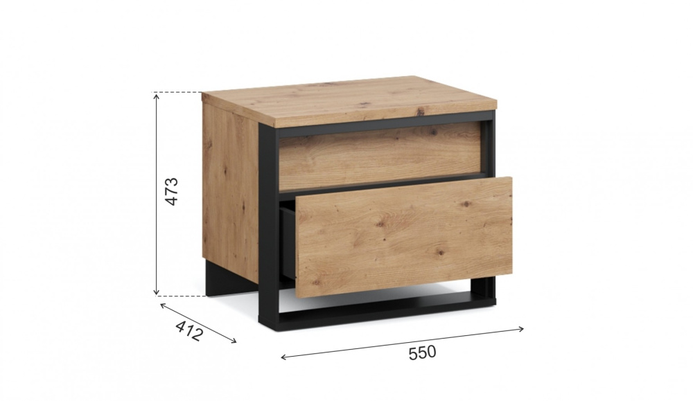 Тумба прикроватная "Тринити"