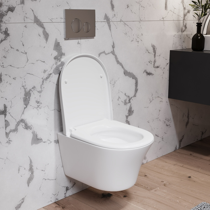 Унитаз подвесной Damixa "Skyline" с сиденьем Микролифт 365Х485Х400