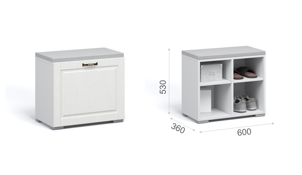 Тумба для обуви 60 "Лацио" (ручка бронза) Тумба для обуви 60 "Лацио" (ручка бронза)