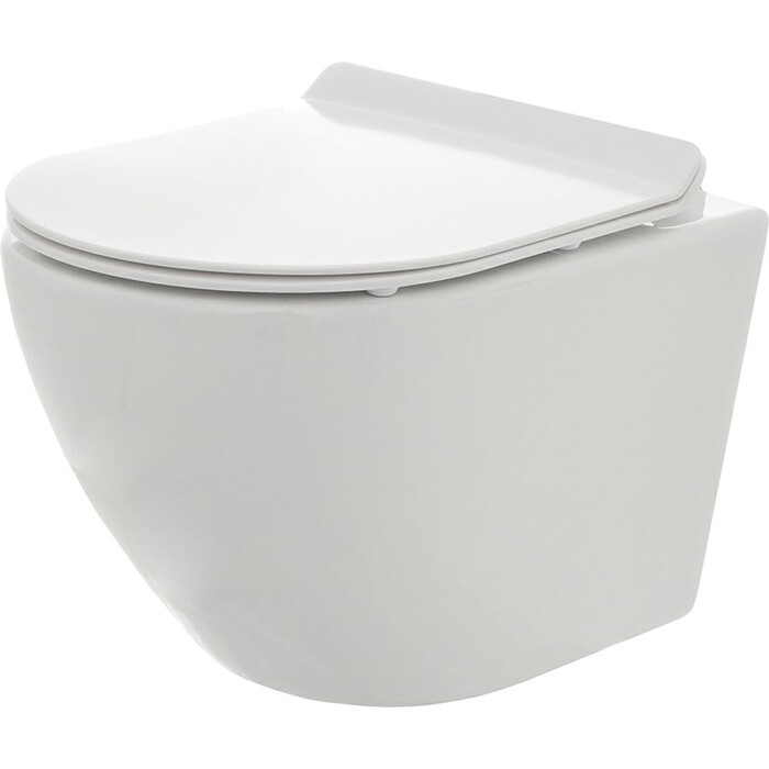 Унитаз подвесной AQUAme "Rimless" c сиденьем микролифт Унитаз подвесной AQUAme "Rimless" c сиденьем микролифт