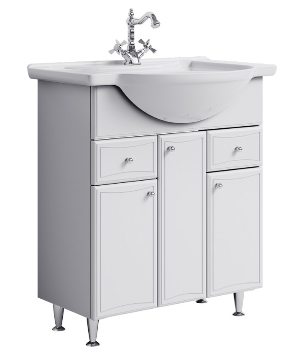 Тумба напольная с раковиной AQWELLA "Барселона-85" Тумба напольная с раковиной AQWELLA "Барселона-85"