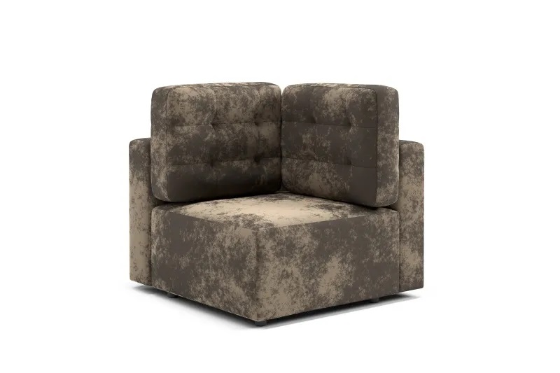 Диван-кровать модульный "Милан 1" СТАНДАРТ Тиффани коричневый