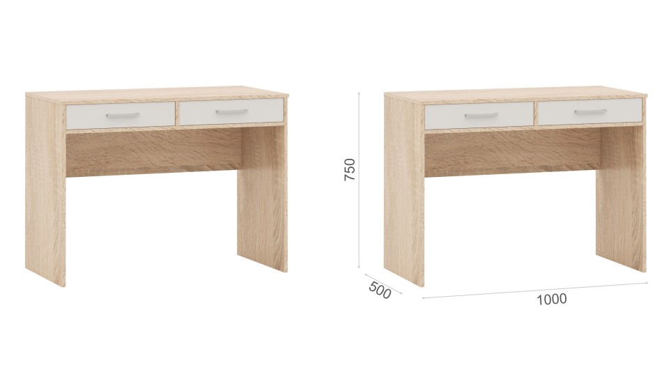 Стол письменный 100 2 ящика "Стелс" Стол письменный 100 2 ящика "Стелс"