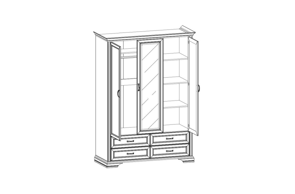 Шкаф "МОНАКО" 3D4S