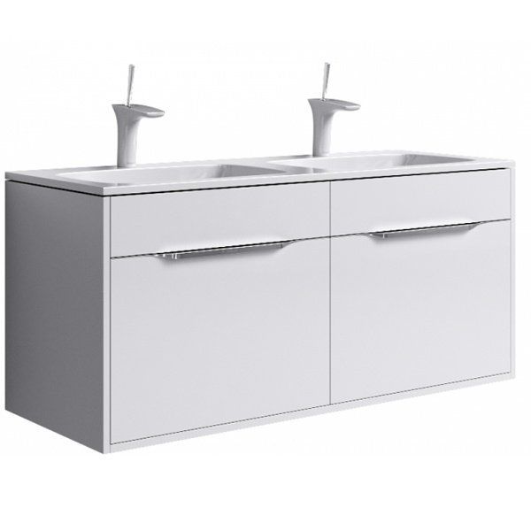 Тумба подвесная с раковиной AQWELLA "Malaga-120" Тумба подвесная с раковиной AQWELLA "Malaga-120"