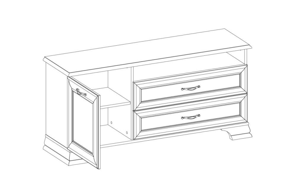 Тумба "ТИФФАНИ" RTV 1D2SN