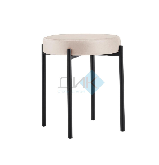 Табурет M DikLine, B03 BEIGE, ножки черные Табурет M DikLine, B03 BEIGE, ножки черные