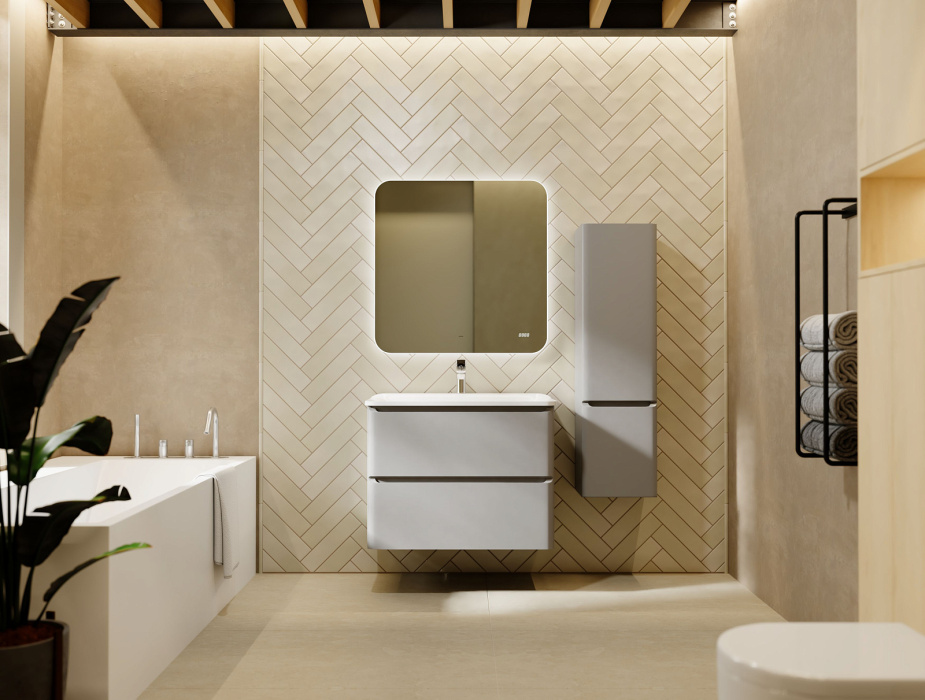 Пенал подвесной Welto 120 Светло-серый