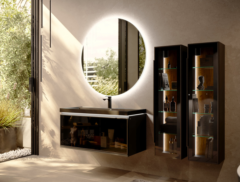 Пенал подвесной Notte 120 Антрацит