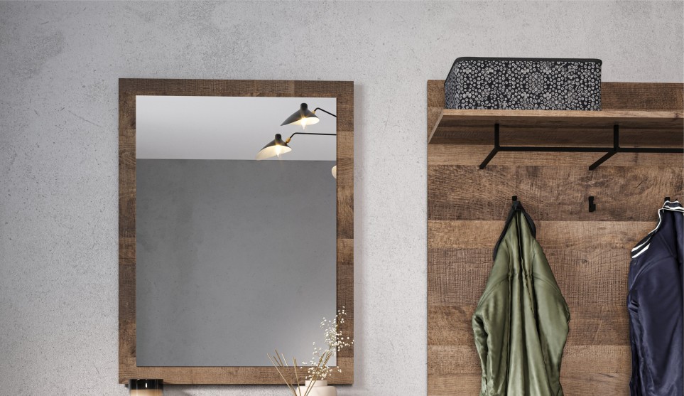 Прихожая "Стокгольм" Дуб гранж песочный/железный камень