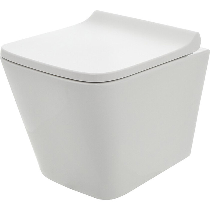 Унитаз подвесной AQUAme "Rimless" c сиденьем микролифт Унитаз подвесной AQUAme "Rimless" c сиденьем микролифт