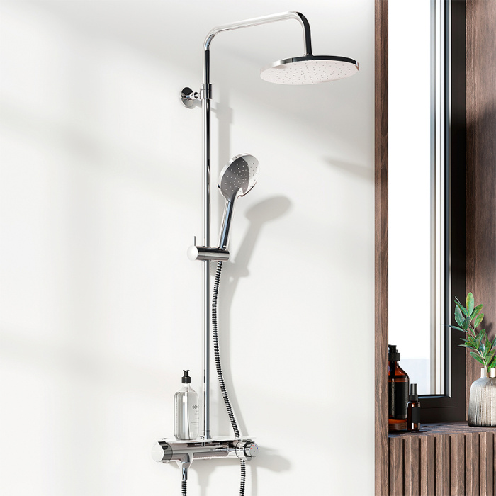 Душевая система Damixa Jupiter 977750000 с термостатом Хром Душевая система Damixa Jupiter 977750000 с термостатом Хром