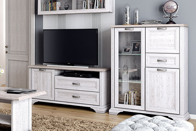 Шкаф с витриной "МОНАКО" 1V2D1S