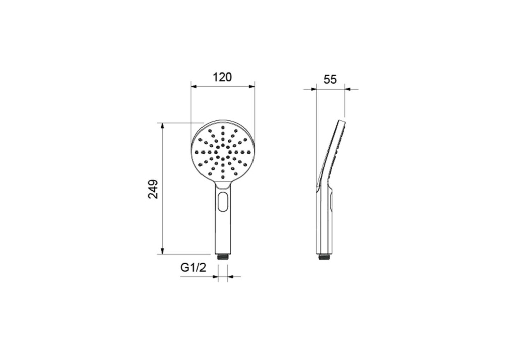 Ручной душ Select 120 "Оберон" AQUATEK AQ2006CR