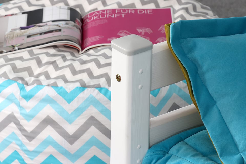 Кровать двухъярусная с наклонной лестницей "Адель"