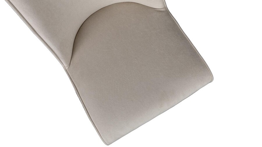 Стул «Шарли» Черный муар, Микровелюр BRENDY Creame