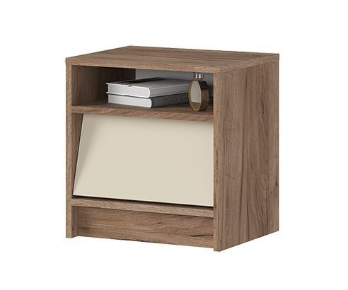 Тумба прикроватная Рейн ТБ 01 Кашемир/Дуб крафт табачный Тумба прикроватная Рейн ТБ 01 Кашемир/Дуб крафт табачный