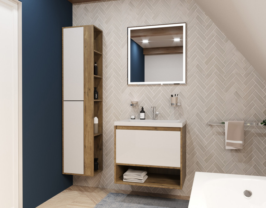 Пенал Эстет "Монако Wood" 350Х350Х1749 Пенал Эстет "Монако Wood" 350Х350Х1749