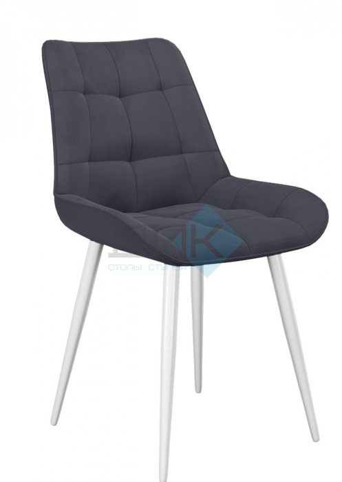 Стул DikLine 206М B28 ANTRACITE (ножки белые) Стул DikLine 206М B28 ANTRACITE (ножки белые)