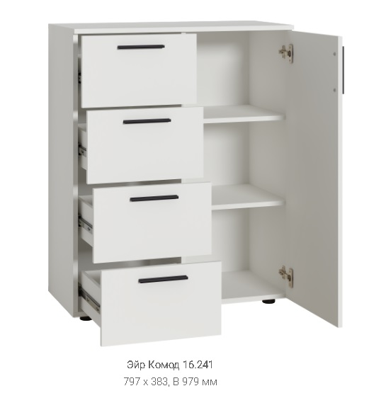 Комод "Эйр" 16.241 Белый