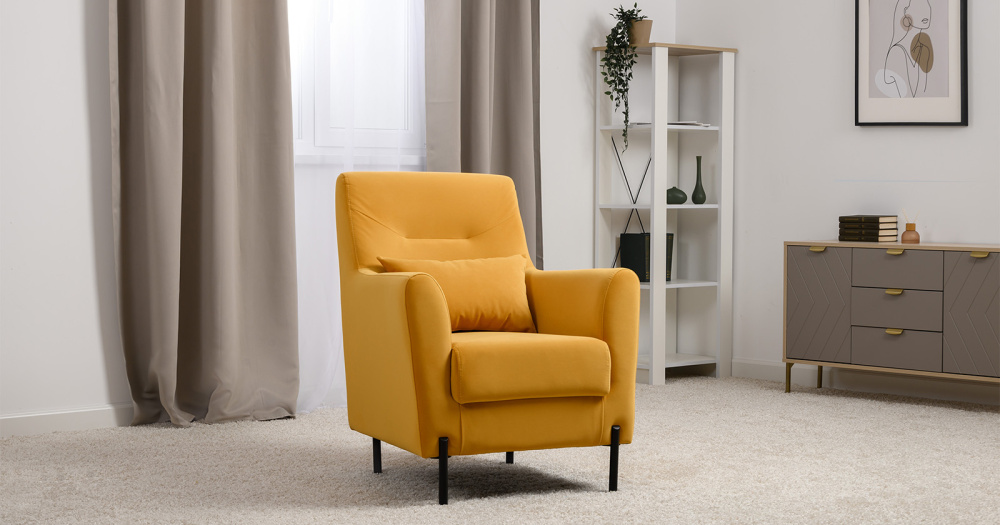 Кресло "Барселона" ТК 671 Diagonal 540 (желтый) Кресло "Барселона" ТК 671 Diagonal 540 (желтый)