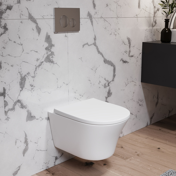 Унитаз подвесной Damixa "Skyline" с сиденьем Микролифт 365Х485Х400