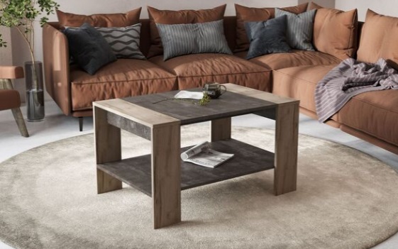 Стол журнальный Рио-2 Железный камень/Дуб крафт серый Стол журнальный Рио-2 Железный камень/Дуб крафт серый