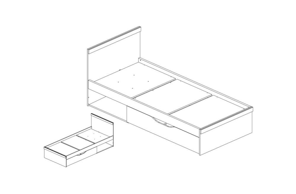 Кровать 90 "ОСКАР"