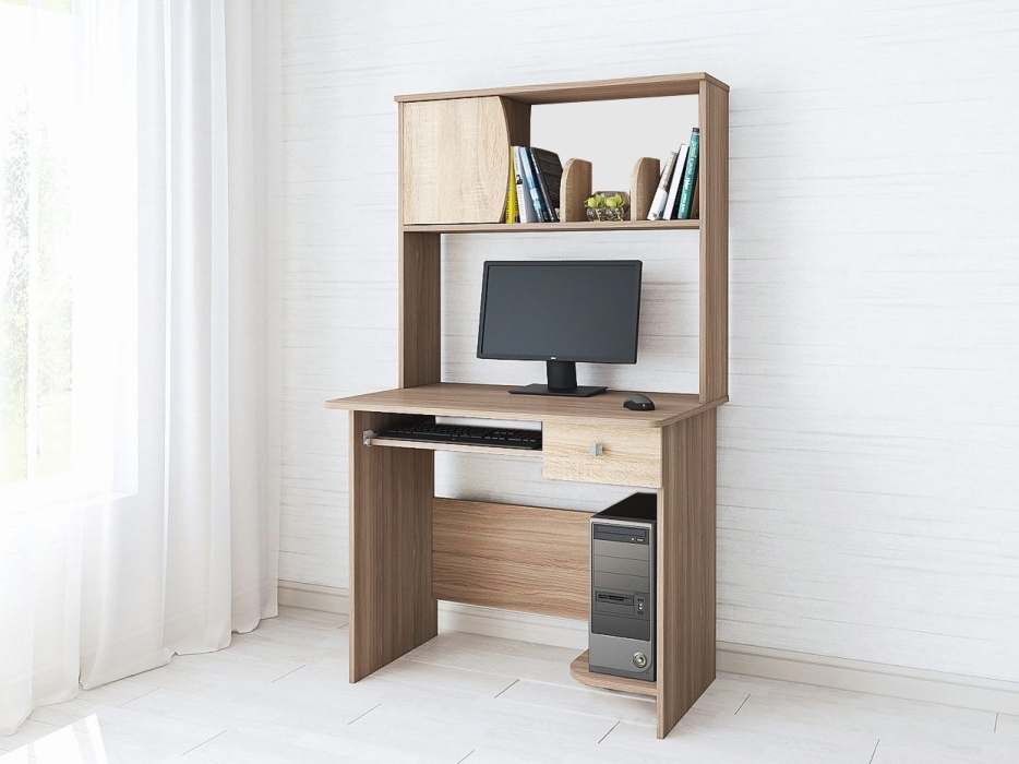 Компьютерный стол "Гретта-4" Ясень шимо/Дуб сонома Компьютерный стол "Гретта-4" Ясень шимо/Дуб сонома